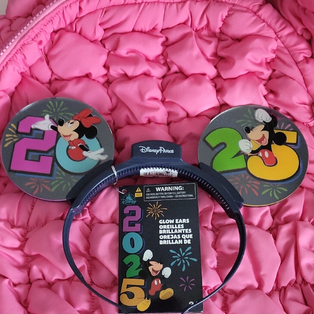 Disney Glow Ears Headband - Blue and Pink